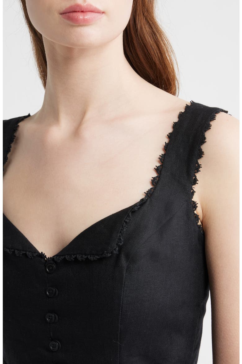 Viola Linen Tank, Alternate, color, BLACK