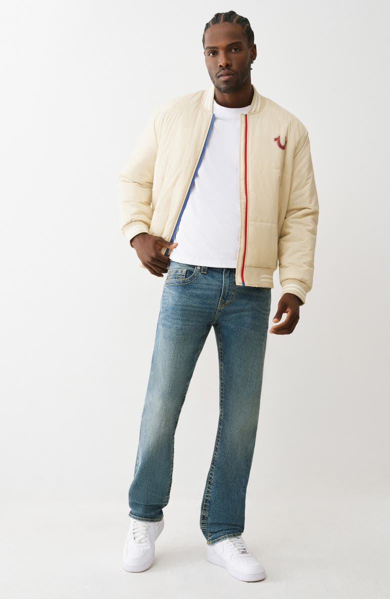 True Religion Ricky Big T Straight Leg Jeans, Alternate, color, Medium Fog Wash