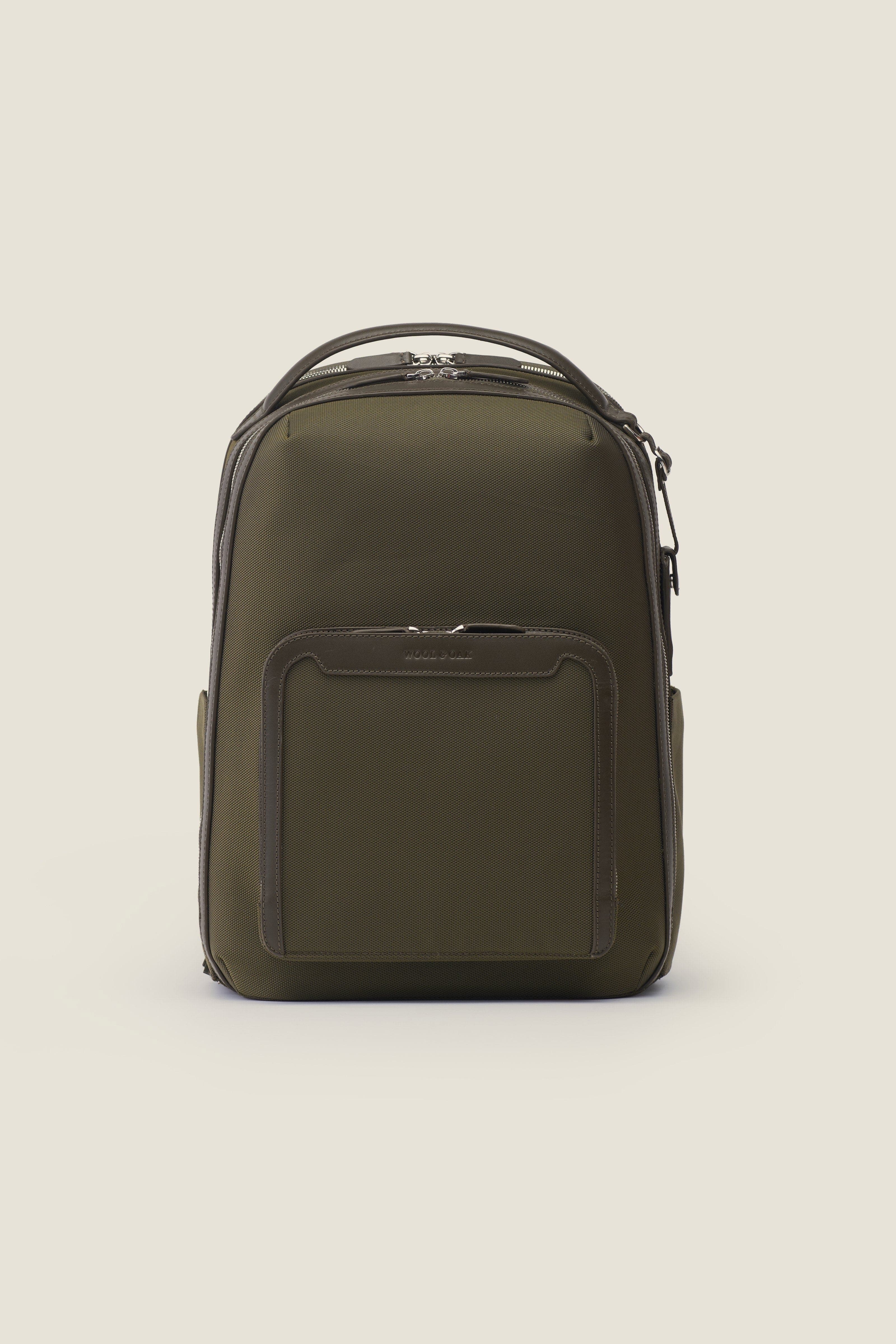 Pilot Organized Expandable Nylon Travel Backpack, Alternate, color, Olive Nylon