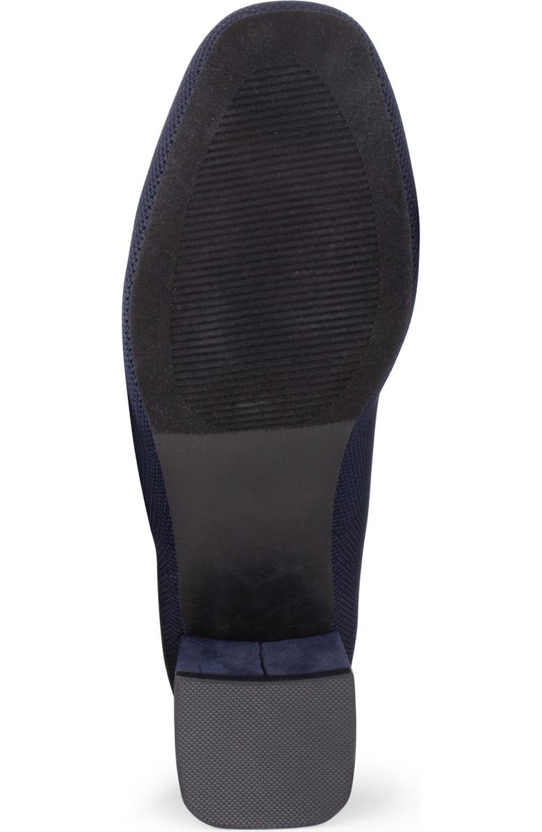 Tahari Corniche Block Heel Knit Bootie, Alternate, color, Dark Navy