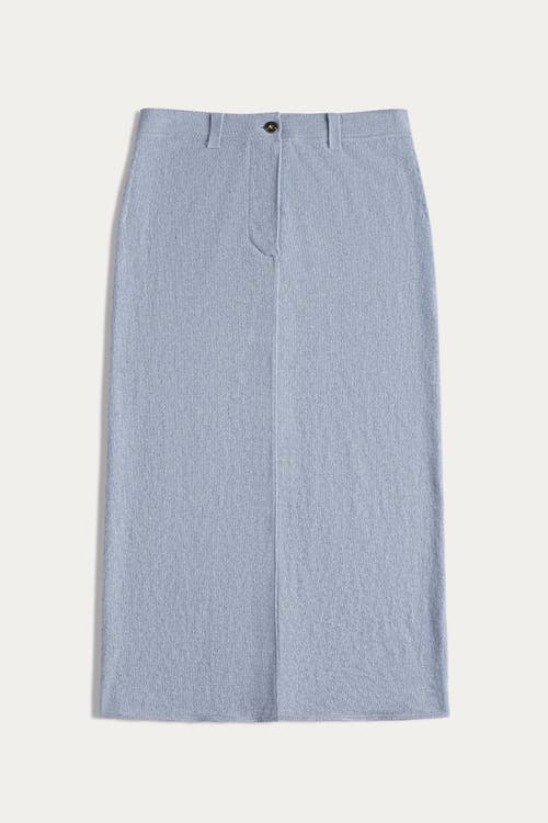 Naked Cashmere Venice Denim Cashmere Midi Skirt In Blue