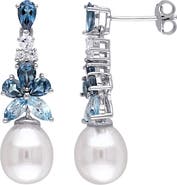 DELMAR Freshwater Pearl Drop Earrings