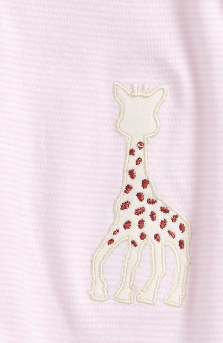 Kissy Kissy Sophie Stripe Footie, Alternate, color, Pink