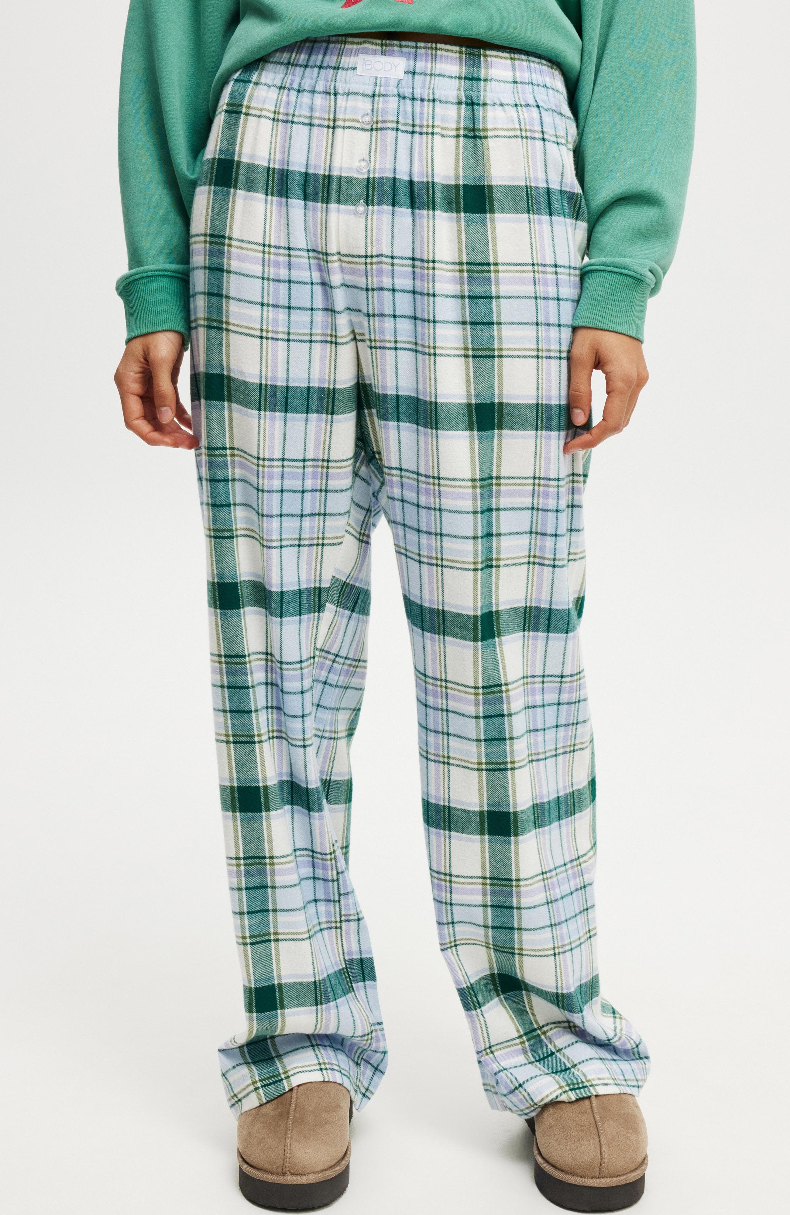 Body Flannels Flannel Boyfriend Boxer Pant (Women) | Nordstrom