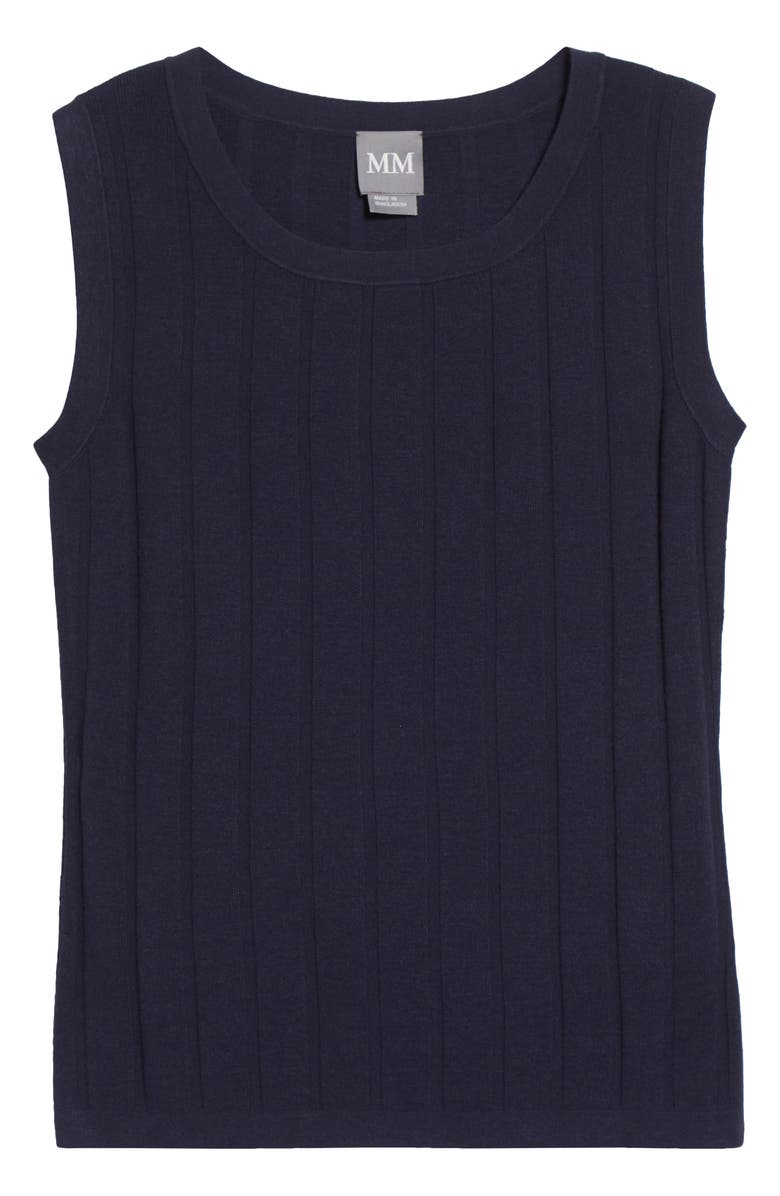 MM by Max Mara Valido Rib Sweater Tank, Alternate, color, Ultramarine