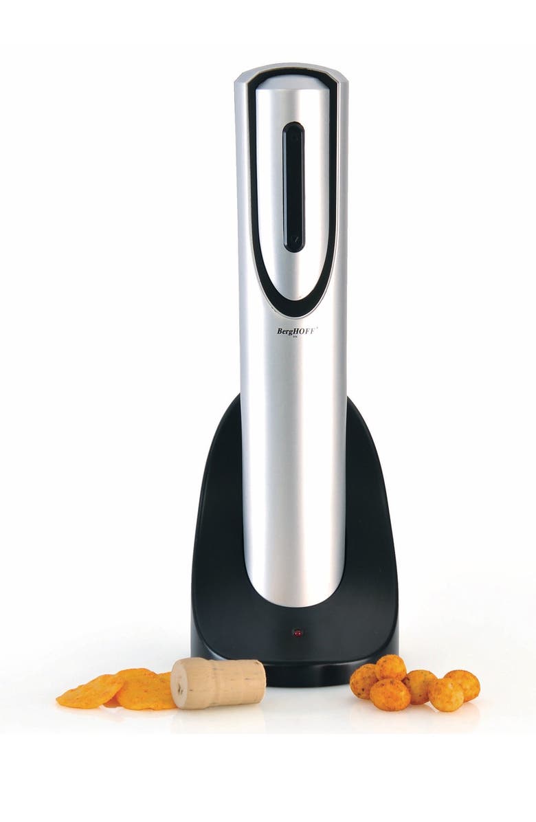 BergHOFF Gemini's Black Rechargeable Electric Wine Opener, Main, color, Black