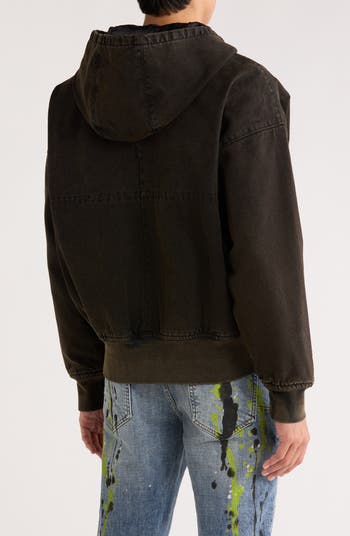 Canvas Zip-Up Hoodie