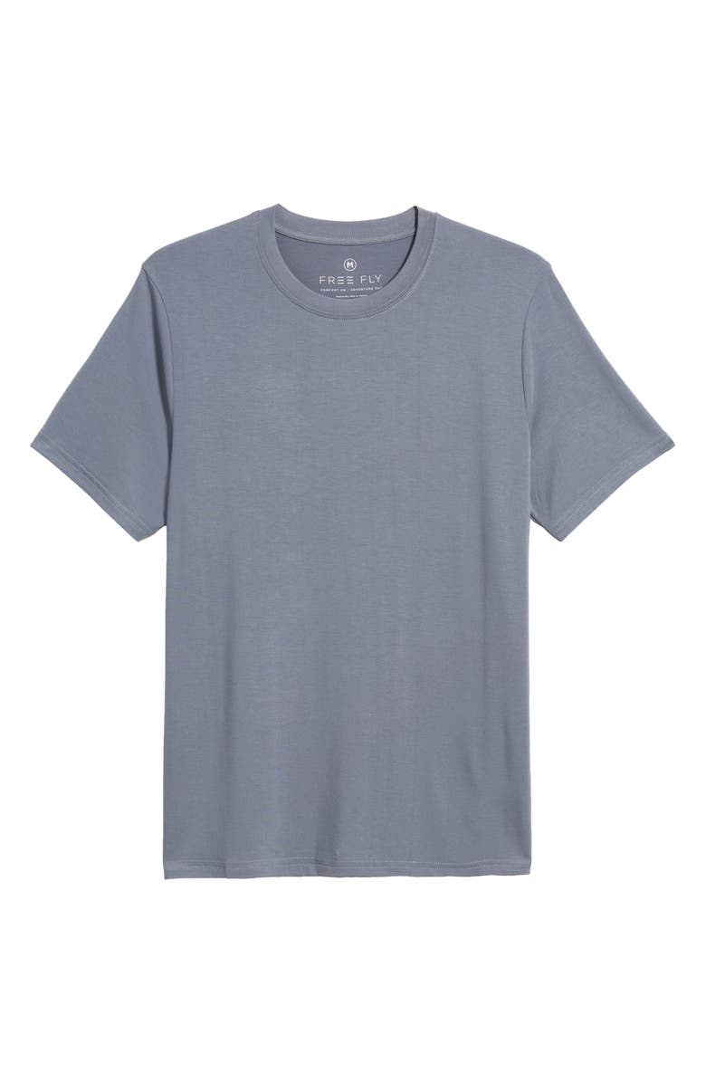 Free Fly Motion Performance T-Shirt, Alternate, color, Slate Blue