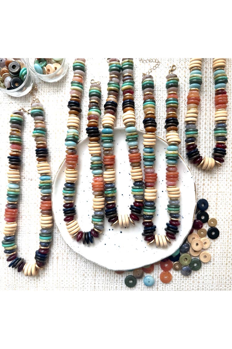 Mountain Retreat Necklace, Alternate, color, Brown