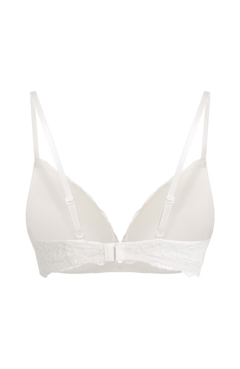 Hunkemöller Marine Padded Push-Up Underwired Bra, Alternate, color, Snow White