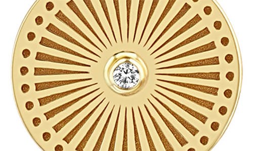 Zoë Chicco Small Sunbeam Diamond Medallion Charm
