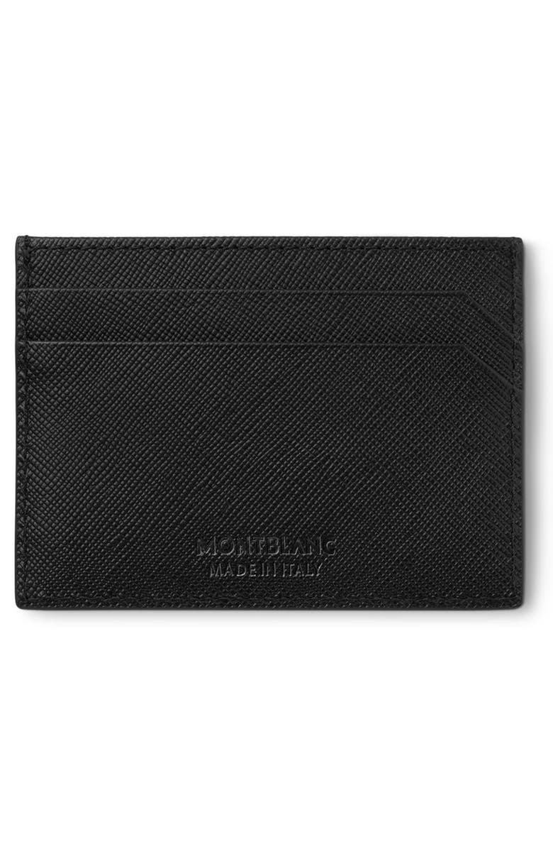 Montblanc Sartorial Leather Card Case, Alternate, color, 