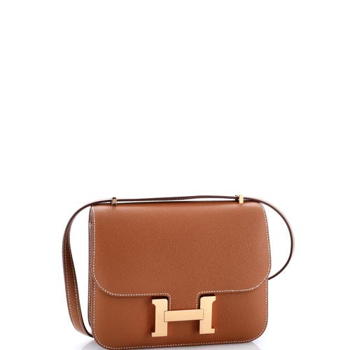 Pre-owned Hermes Hermes Constance Nm Bag Epsom 18 In Gold