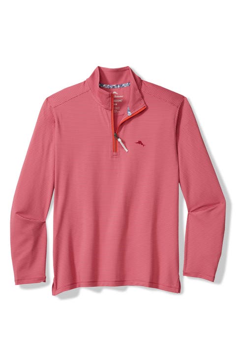 Costa Wave IslandZone® Seersucker Half Zip Pullover