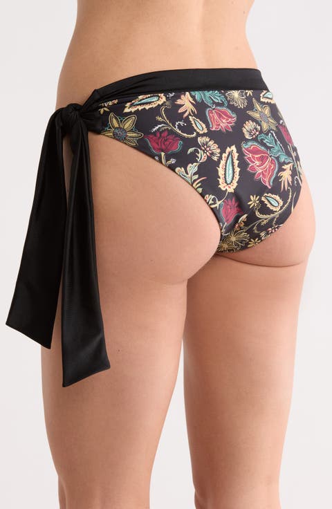 Reversible Asymmetrical Tie Side Bikini Bottoms