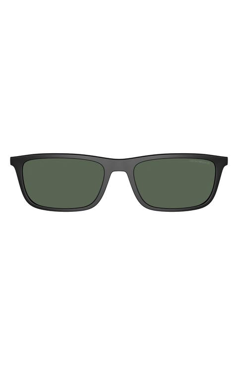 55mm Rectangular Sunglasses