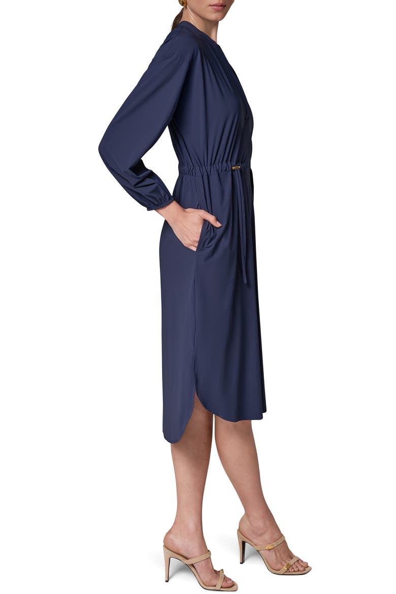 Split Neck Shirtdress, Alternate, color, NIGHT SKY