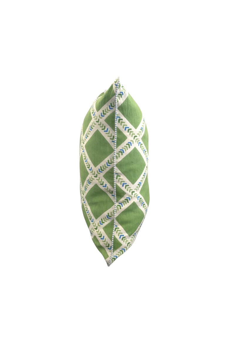 Mithya Linen Pillow Cover, Alternate, color, Green - 22" x 22"