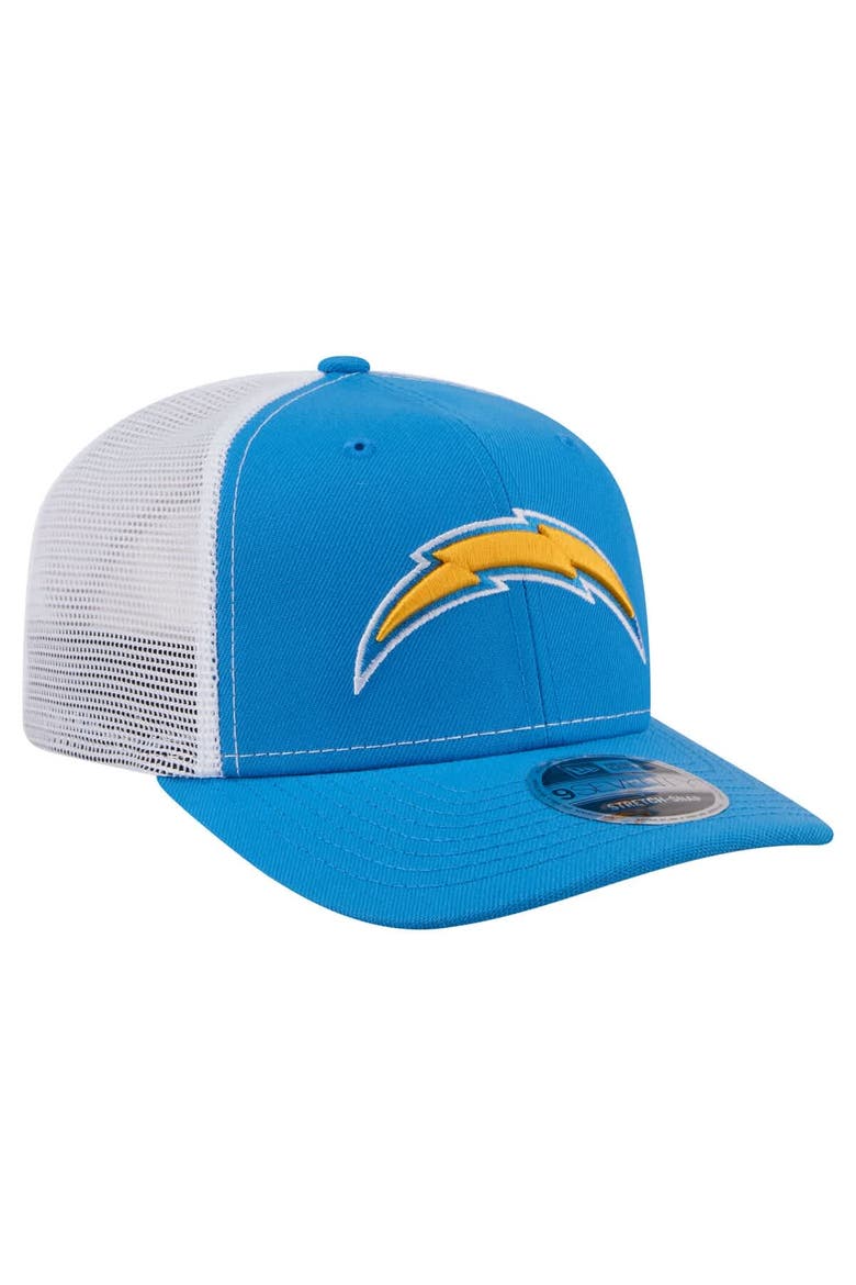 Men's New Era  Powder Blue Los Angeles Chargers 9SEVENTY Trucker Adjustable Hat, Alternate, color, Powder Blue