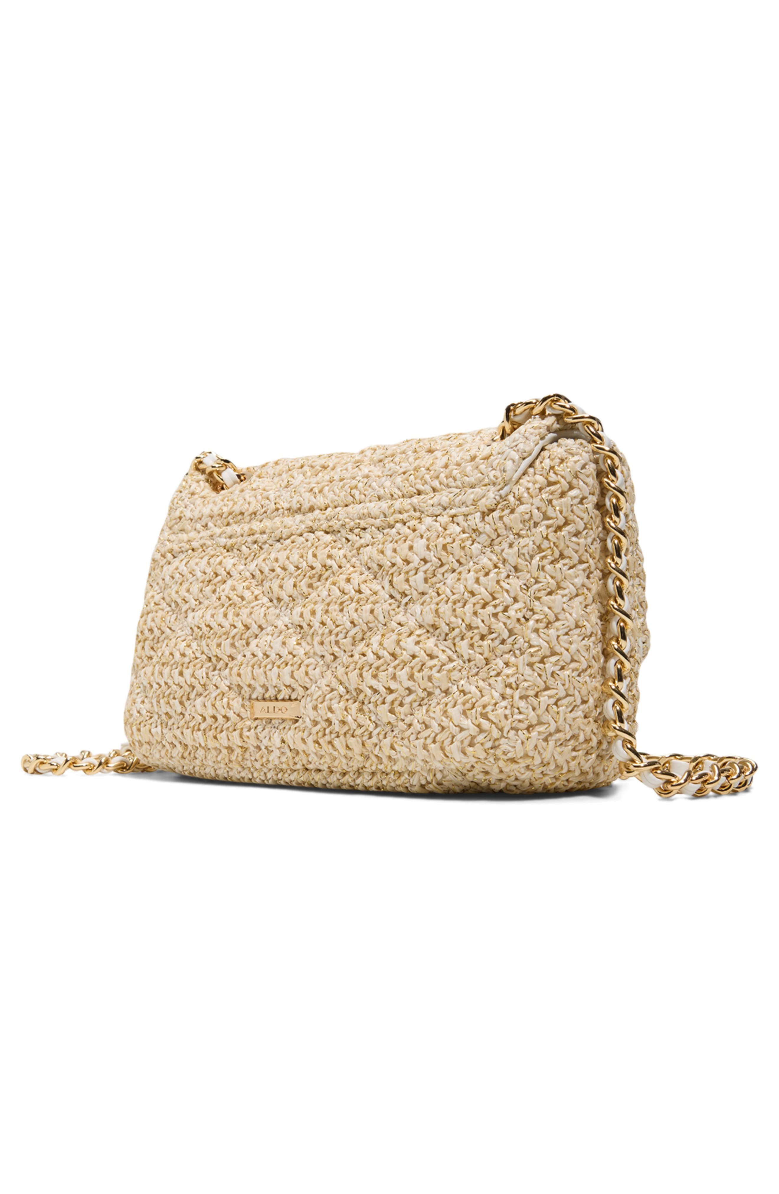ALDO Goldensunn Convertible Crossbody Bag, Alternate, color, Natural