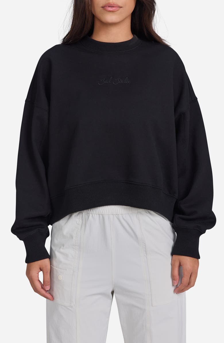 Bad Birdie Crop Sweatshirt, Main, color, 