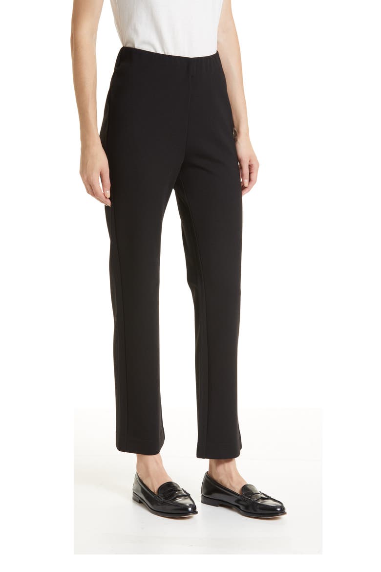 Paige Straight Leg Trousers, Alternate, color, BLACK
