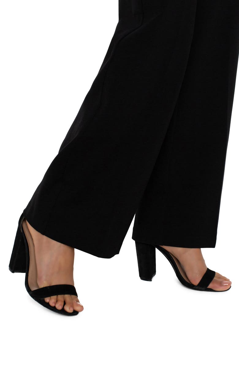 Liverpool Los Angeles Kelsey Wide Leg Knit Trousers, Alternate, color, Black