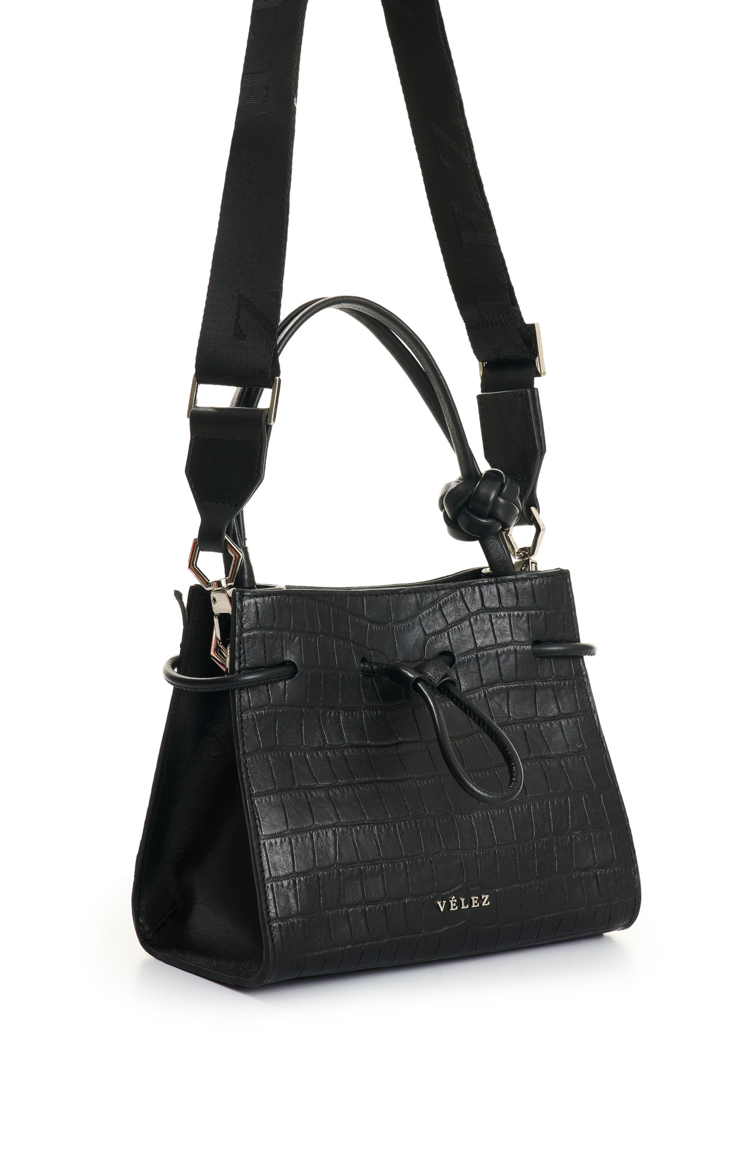 Velez Full Grain Leather Crossbody Bag, Alternate, color, Black