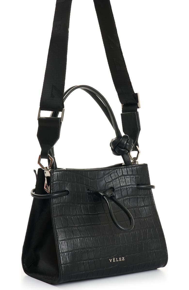 Velez Full Grain Leather Crossbody Bag, Alternate, color, Black