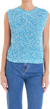 English Factory Marled Sleeveless Sweater
