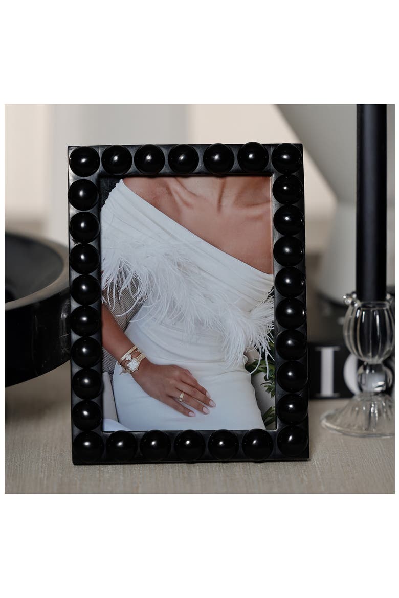 Vienna Ball Resin Photo Frame, Alternate, color, BLACK