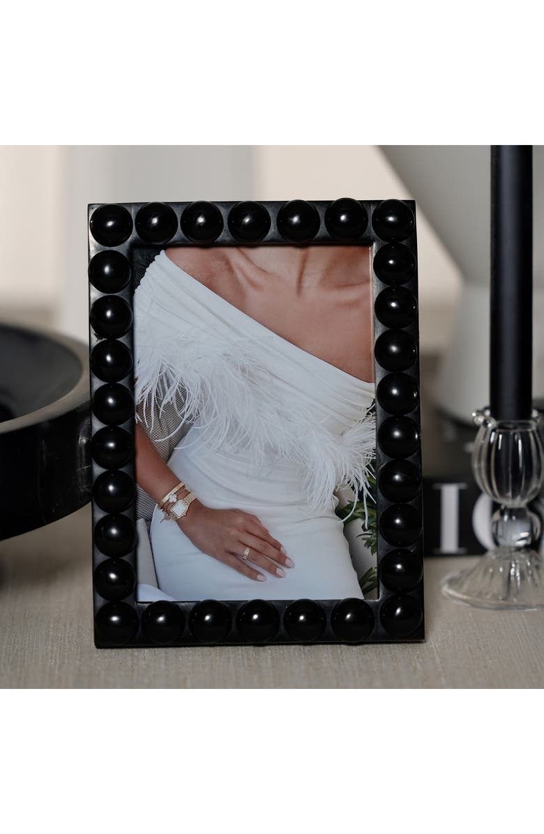 Zodax Vienna Ball Resin Photo Frame, Alternate, color, Black