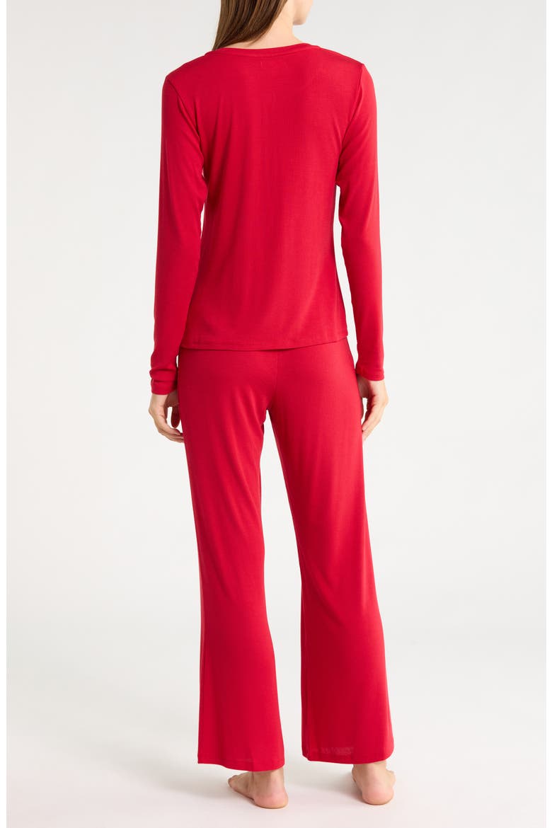 Moonlight Eco Rib Pajamas, Alternate, color, RED JESTER