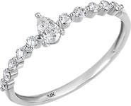 Carrière Jewelry Pear Shape Diamond Ring - 0.32ct.