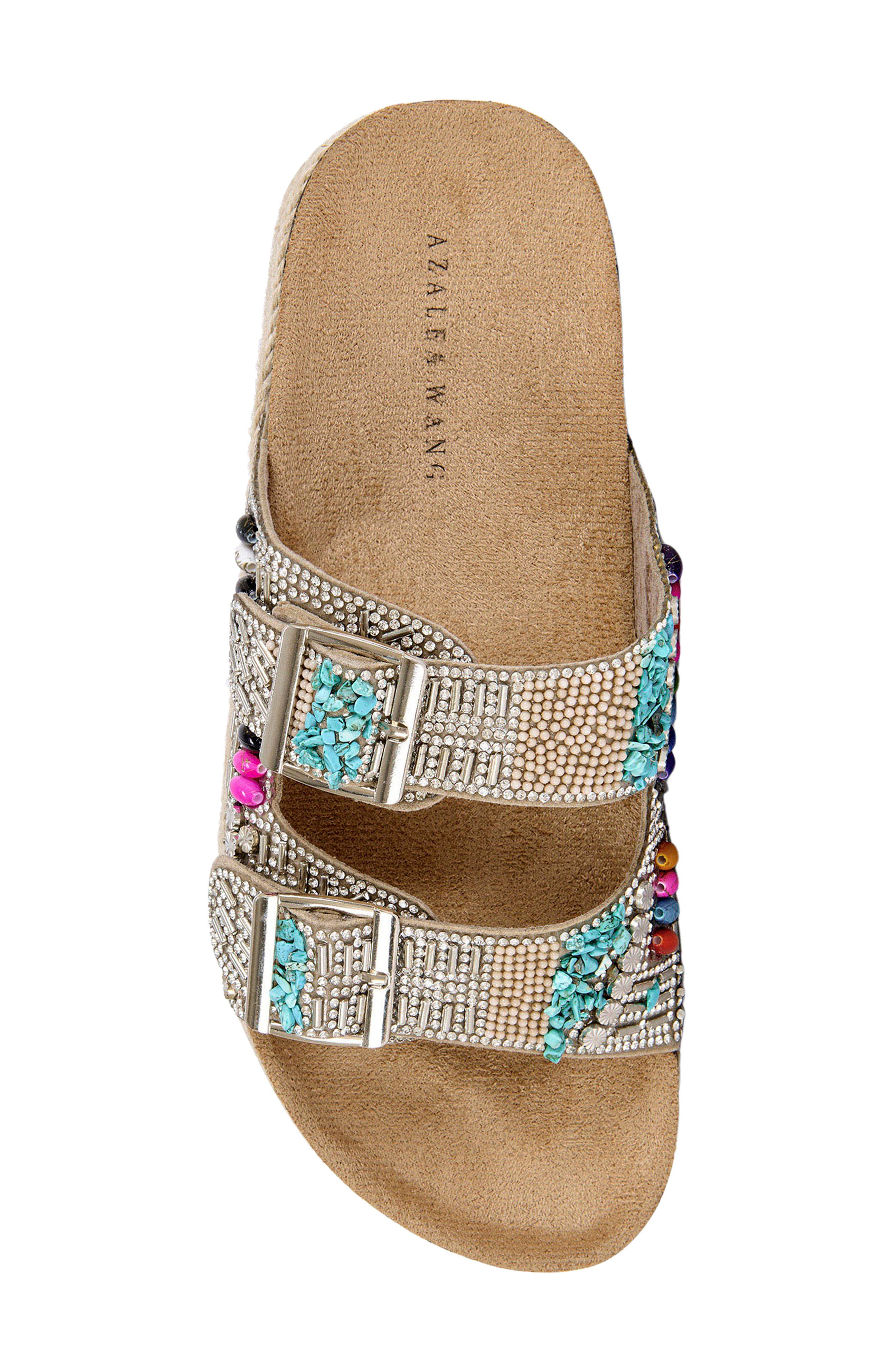 AZALEA WANG Kaylum Two-Strap Platform Sandal, Alternate, color, 