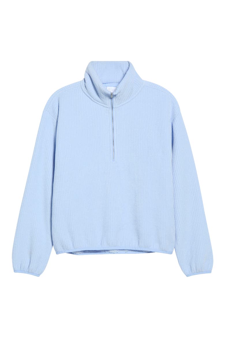 Textured Half Zip Pullover, Alternate, color, BLUE WINDSURFER