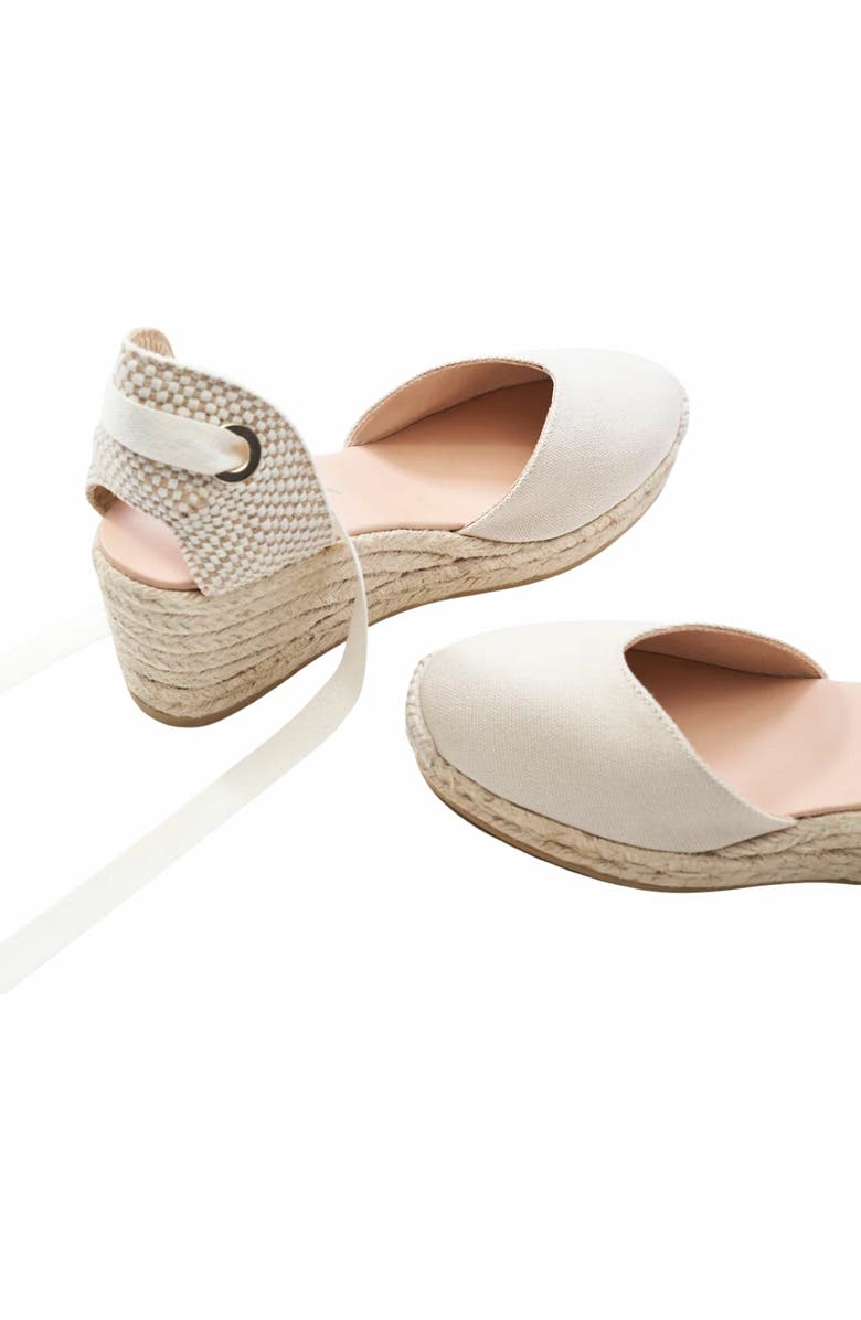 VISCATA Gava Canvas Espadrille Wedges, Alternate, color, Beige