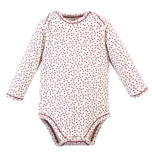 Touched By Nature Little Soft Organic Cotton Long-sleeve One-piece Essentials In Pink