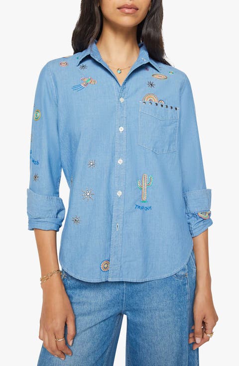 The Foxy Boxy Denim Shirt