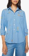 MOTHER The Foxy Boxy Denim Shirt