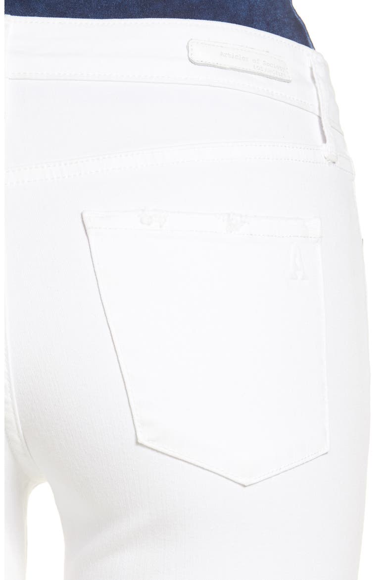 Sarah Distressed Skinny Jeans, Alternate, color, WHITEHALL