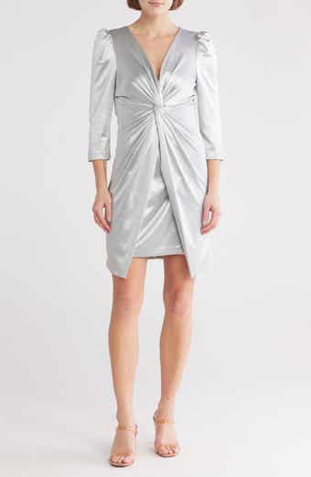 Julia Jordan Knotted Velour Sheath Dress