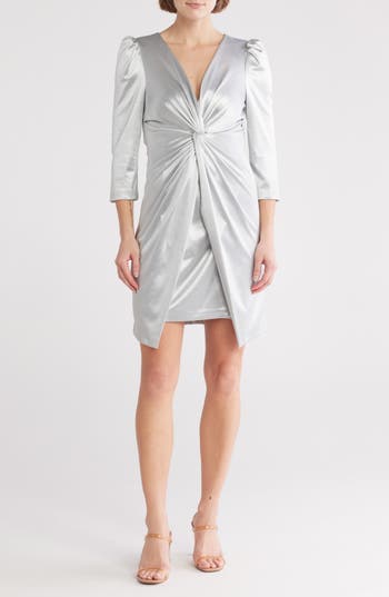 JULIA JORDAN JULIA JORDAN KNOTTED VELOUR SHEATH DRESS