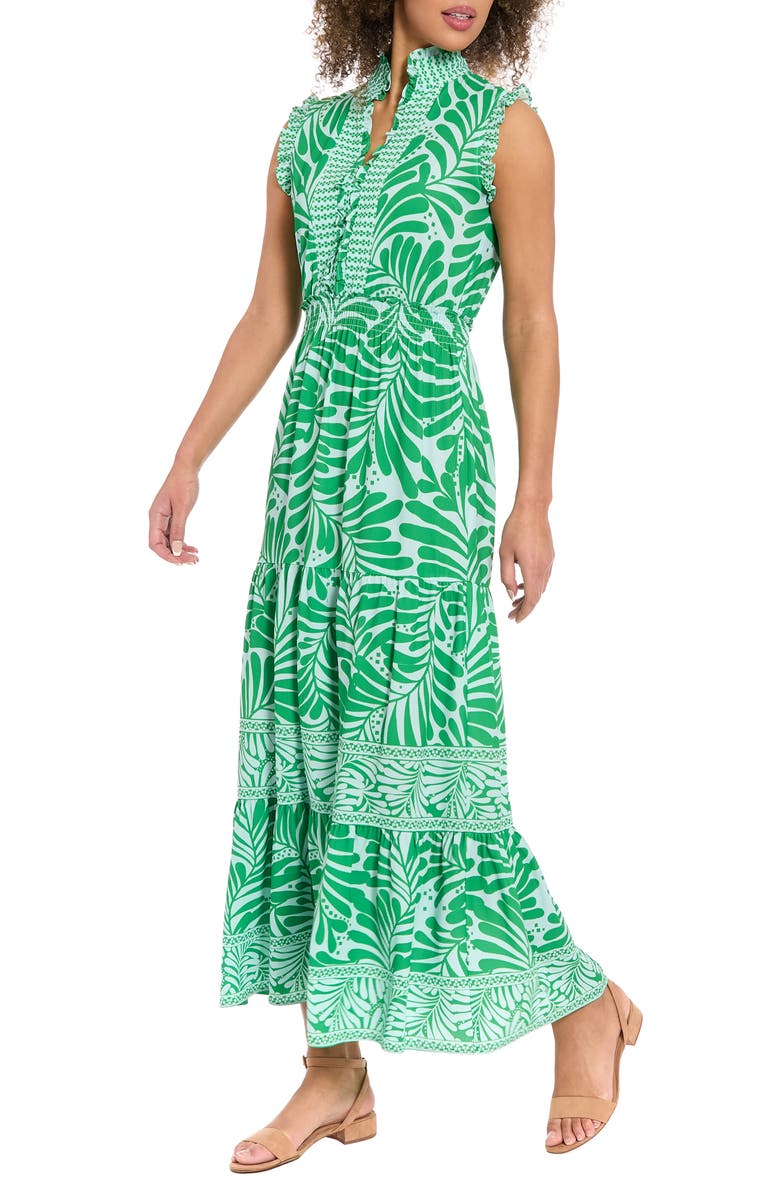 London Times Ruffle Tiered Maxi Dress, Alternate, color, 