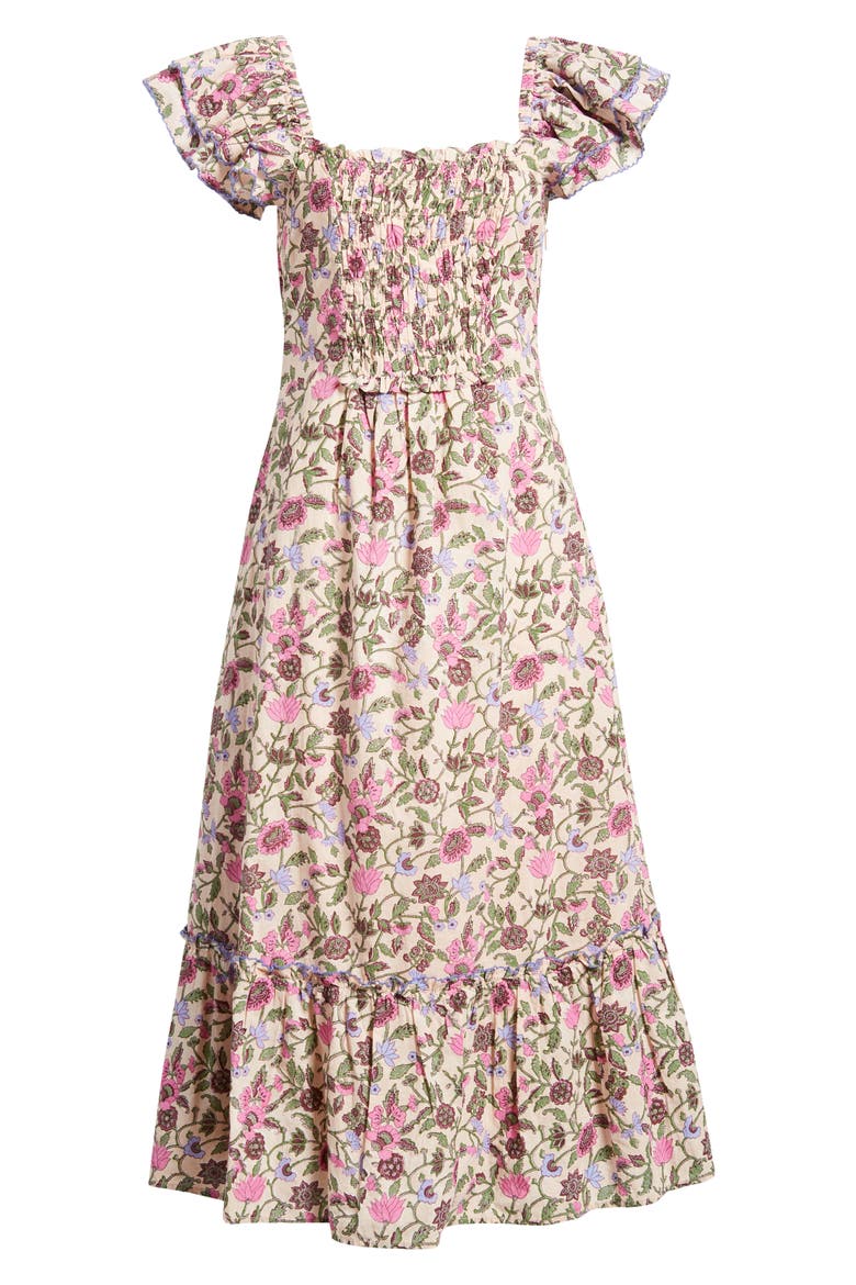 Anika Floral Organic Cotton Voile Maxi Dress, Alternate, color, KAIA PRINT