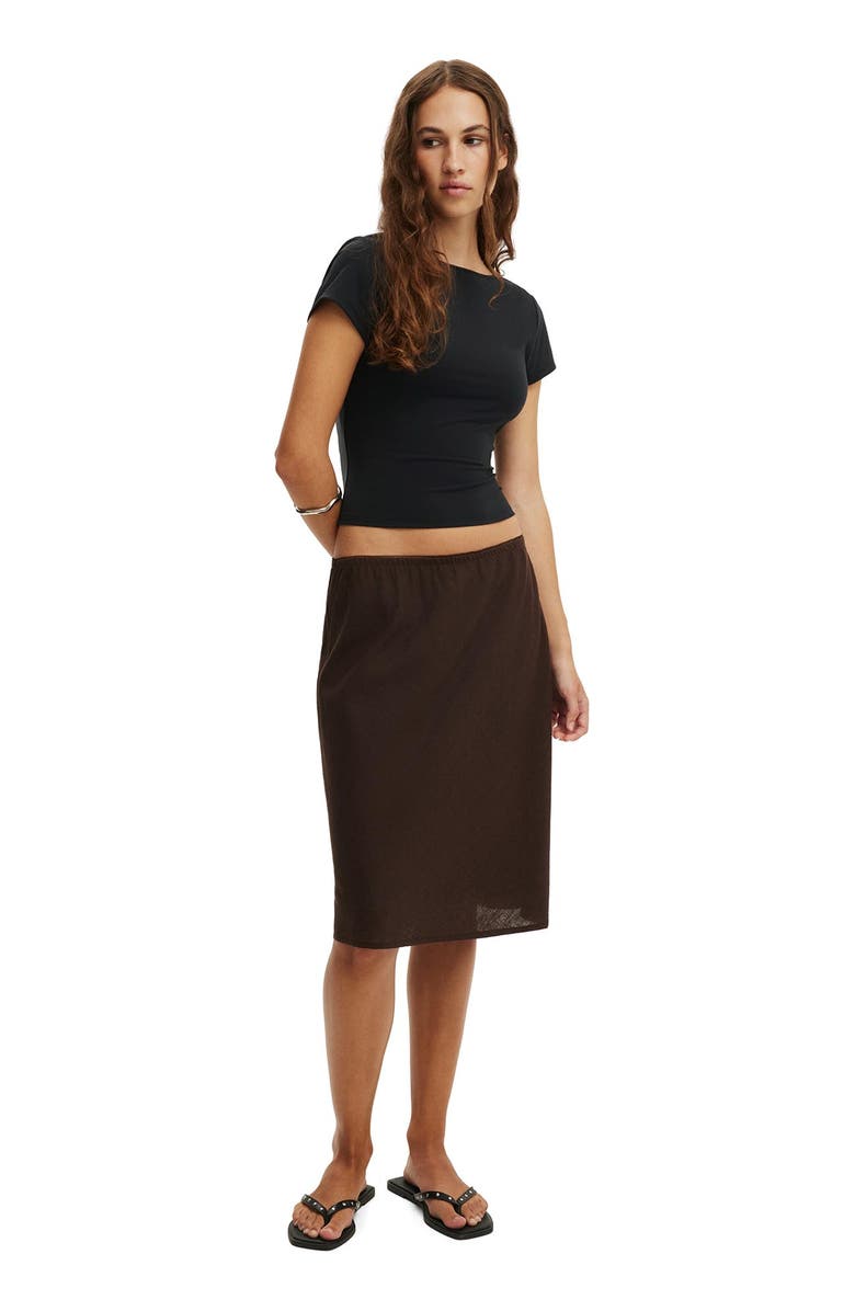 Cotton On Women's Hold Me Scoop Back Tee, Alternate, color, Black