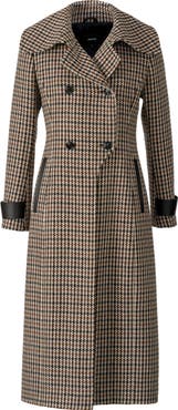 Mackage Elodie Houndstooth Double Breasted Coat