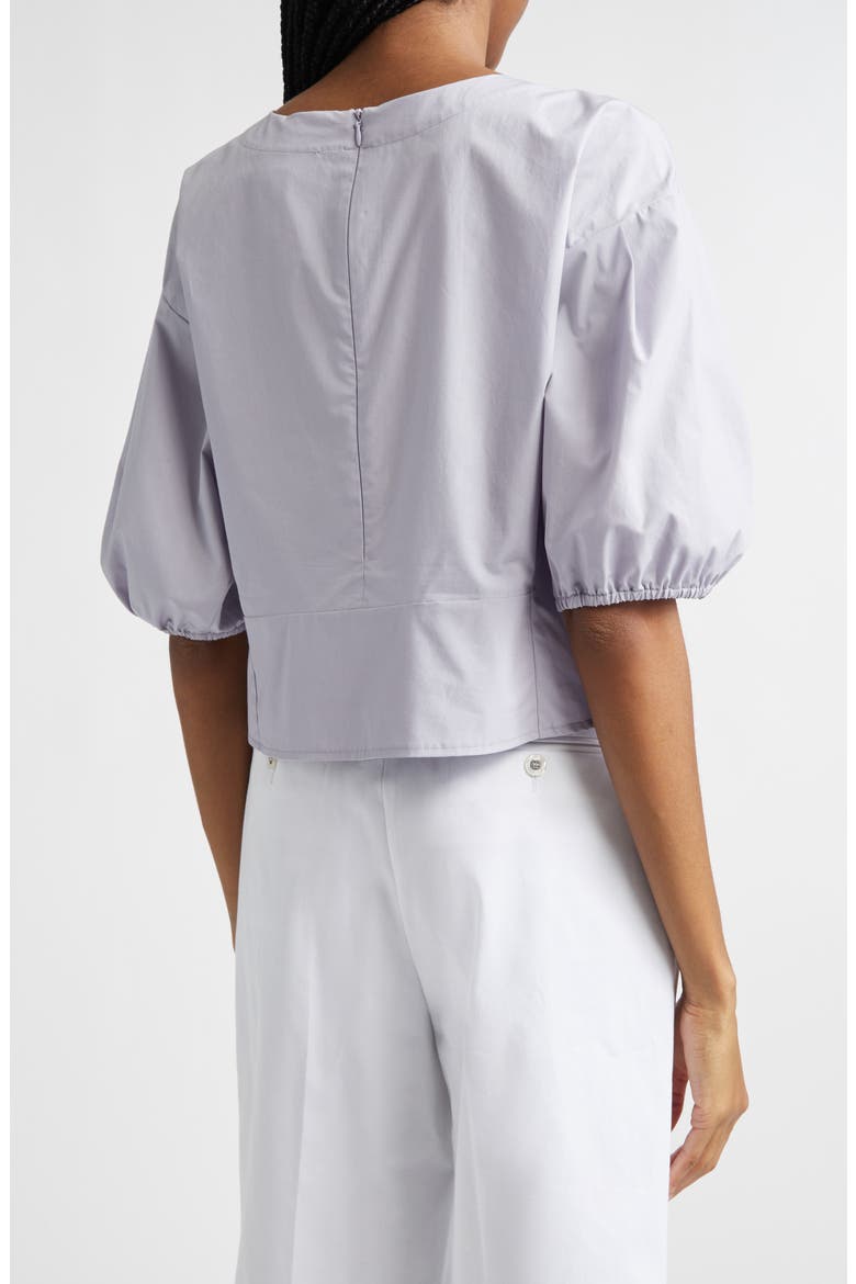 Popeline Boxy Cotton Top, Alternate, color, LILAC