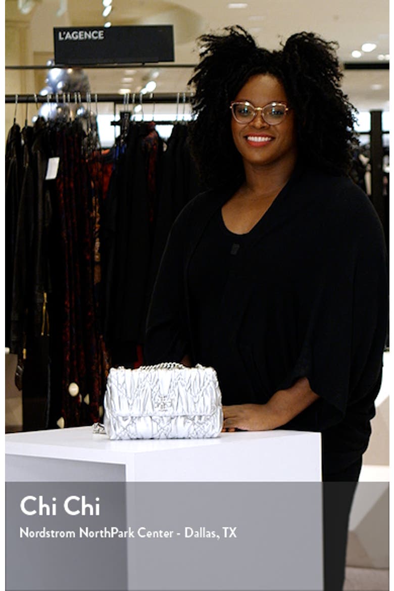 Small Kira Metallic Leather Shoulder Bag video