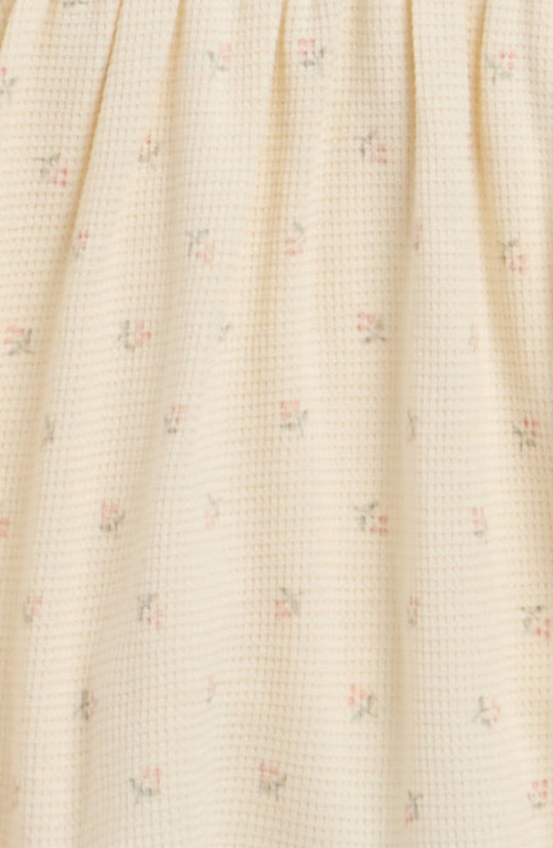 QUINCY MAE Kids' Ditsy Floral Ruffle Trim Dress & Bloomers Set, Alternate, color, Natural